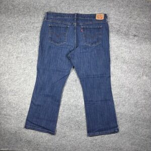 Levis 415 Relaxed Bootcut Jeans Womens 20W Blue Dark Wash Denim Stretch Mid Rise